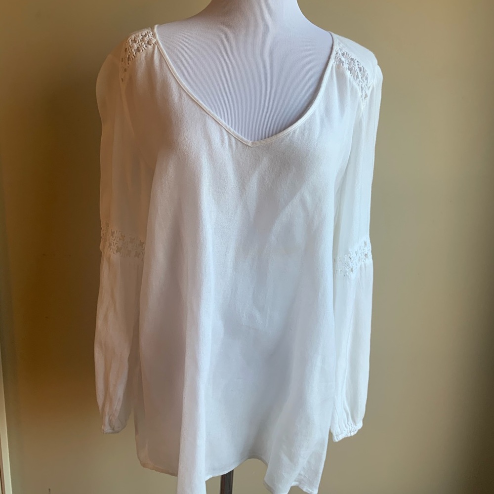 Lilly Pulitzer white linen top